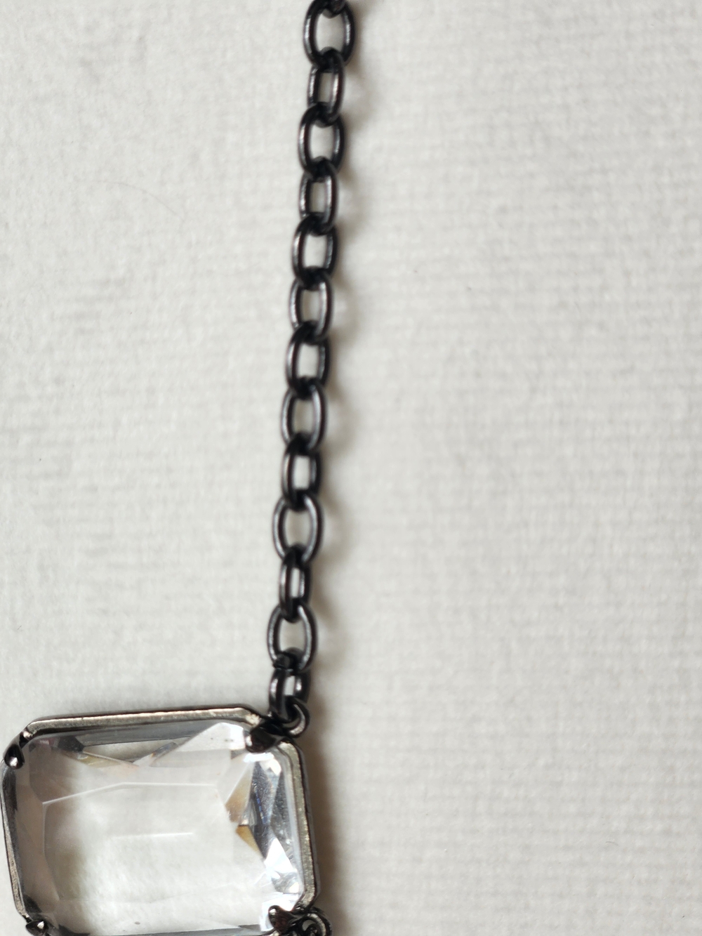 J. Crew Chunky Clear Crystal Statement Necklace in - Picture 7 of 9